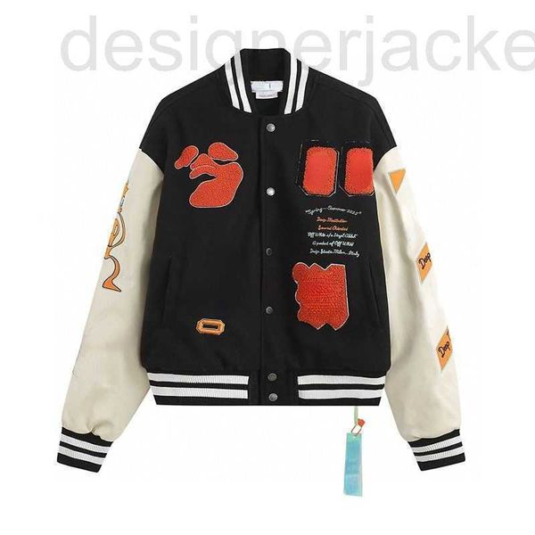 

men's jackets designer jacket mens baseball jackets fashion embroidered cardigan coat men women parka hip hop overcoat oley, Black;brown