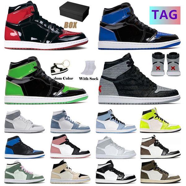 

jorda jorden 1 jorden1s jumpman basketball shoes designer mens womens denim dark mocha 1s high panda cactus jack mid c209f