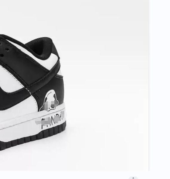 

hiking footwear panda low shoes lows black white grey fog triple green safari mix running with box big size us 5.5-13