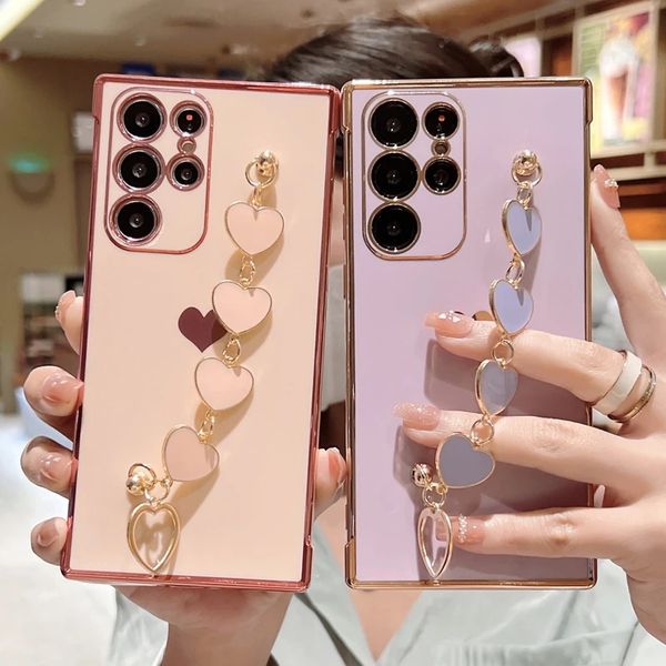

bracelet wrist strap case for iphone 14 13 12 11 pro max plus samsung galaxy s23 s22 s21 ultra s 23 22 soft shell silicone covers