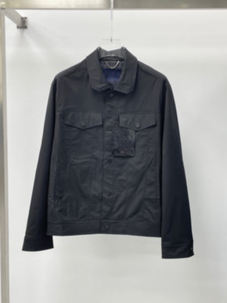 

23ss autumn/winter paris italian denim jacket casual street fashion pocket warm men's warm women's couple coat 10215, Black;brown