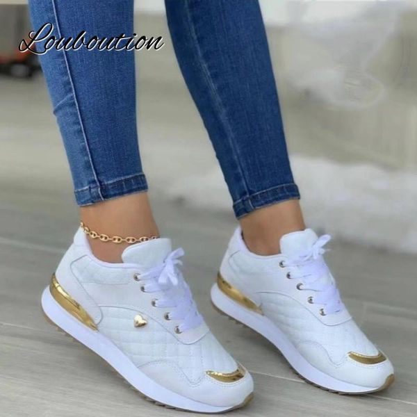 

dress shoes spring autumn women shoes round toe platform low heel colorblocking females sneakers fashion elegant outer leisure shoes 230224, Black