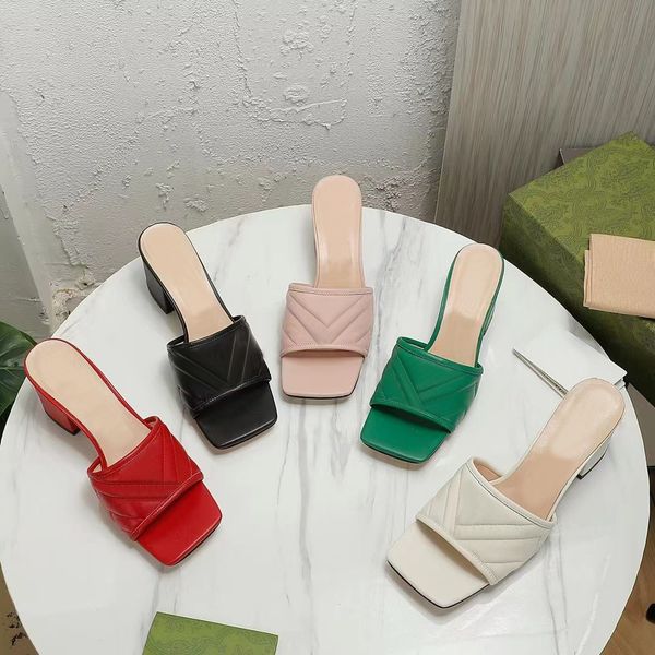 

luxury designer womens slippers summer new womens shoes beach slippers fashion high heels open toe outer wear letter platform main anti-slip, Black