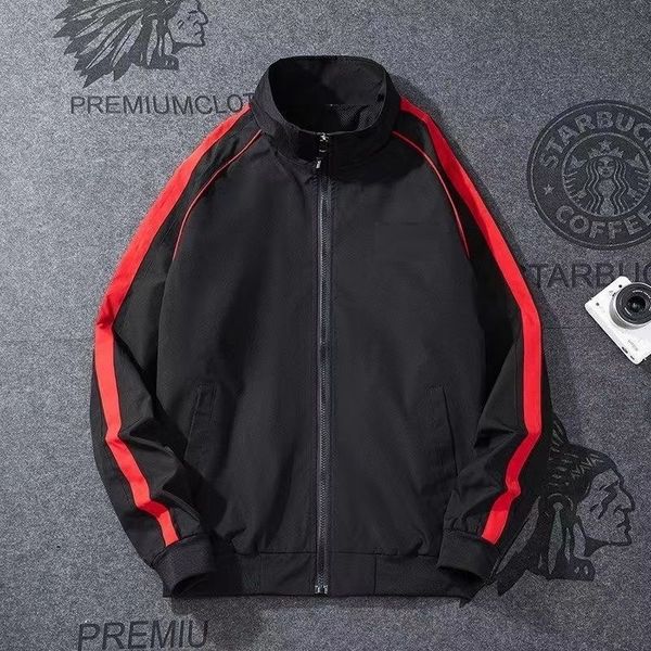

2023 designer mens jacket clover couple's spring and autumn new fashion stand-up collar casual versatile fashion sports windbreaker jac, Black;brown