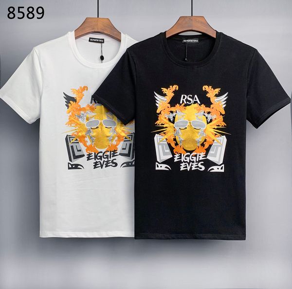 

dsq phantom turtle men's t-shirts 2023ss new comfortable breathable paris fashion tshirts summer t-shirt male 100% cotton hip hop stree, White;black