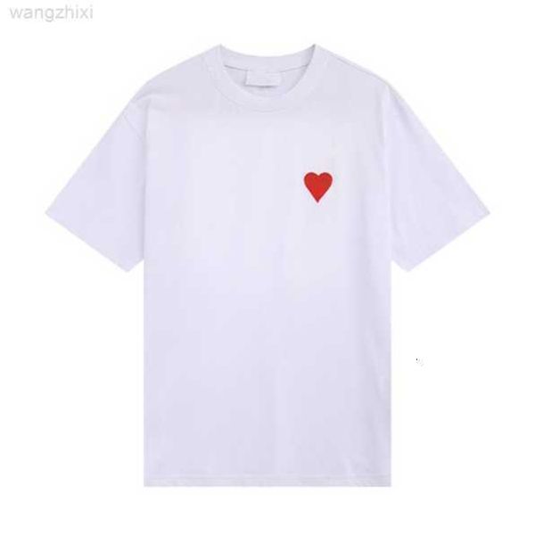 

2023new mens women designer of luxury amis t shirt fashion men s casual tshirt man clothing cw, Black