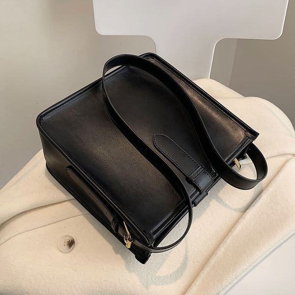 

evening bags elegant fashion women bucket bag large capacity pu leather allmatch shoulder ladies texture solid color handbag 230224
