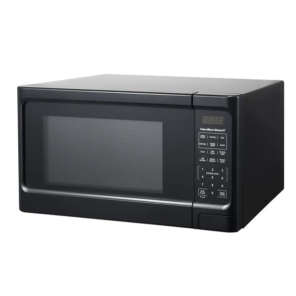 

hamilton beach 1.1 cu. ft. black digital microwave oven