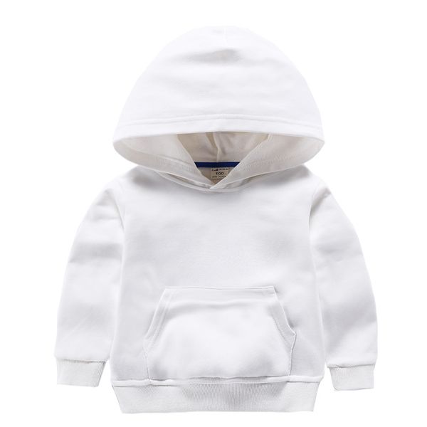 

2023 spring and autumn models of children's children's clothing boys solid color small children's girls clothes tide hooded, Black