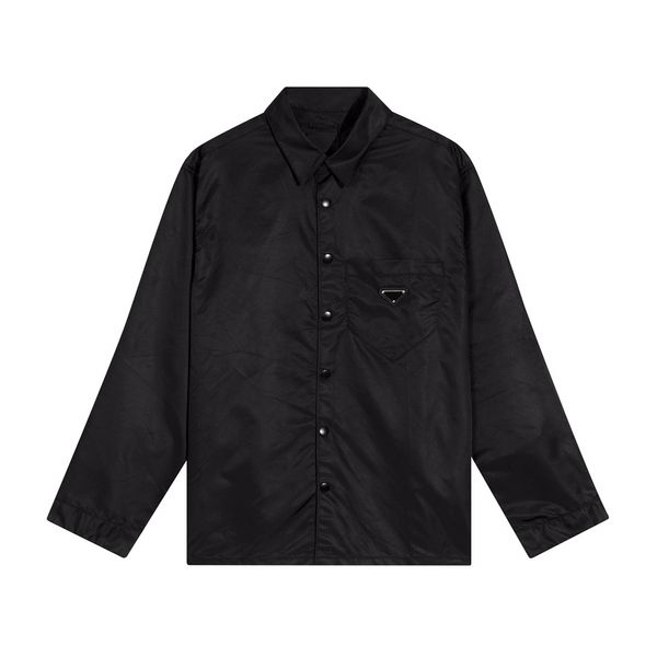 

italian classics mens re-nylon jacket shirt style t-shirt canada north coat solid color spring jackets for men openwork letters business par, Black;brown