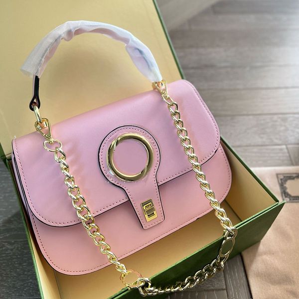 

flap crossbody bag shoulder messenger wallets women handbag purse cowhide chains clutch bag detachable strap large plain pocket fashion inte