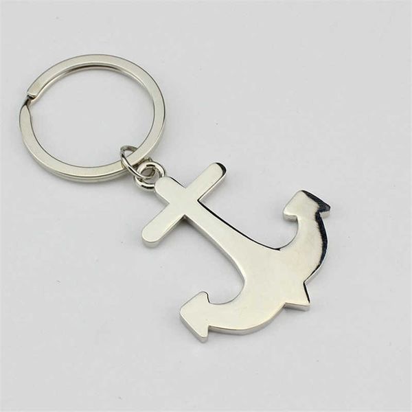 

key rings anchor keychain keyring for men women j230222, Slivery;golden