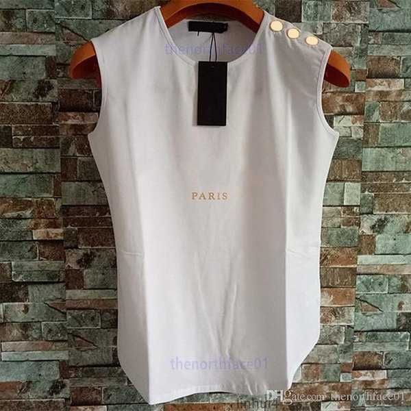 

famous womens designer t shirts summer sleeveless tees clothing short sleeve size s-xl 4hlc, White