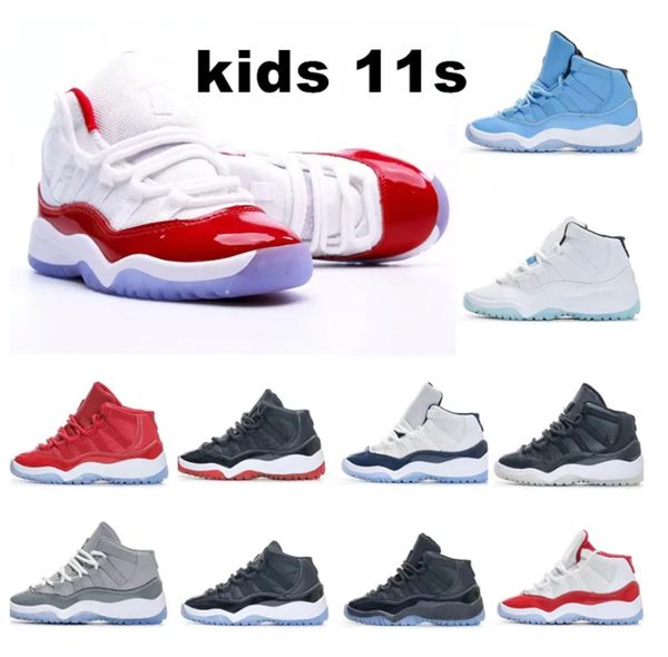 

retro kids shoes 11 boys basketball jumpman 11s shoe children black sneaker chicago designer military grey trainers baby kid youth toddler i