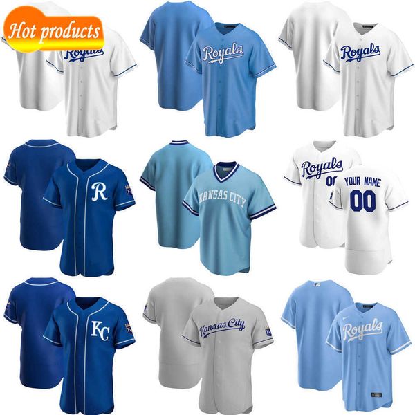 

custom jersey kansas''city''royals''mens women youth 41 carlos santana 51 brady singer 12 jorge soler 63 josh, Blue;black