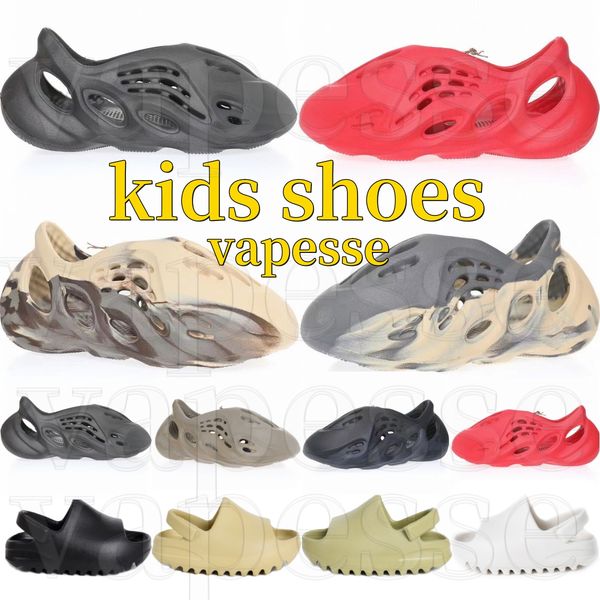 

baby kids shoes foam runner slipper shoe sneaker designer slide toddler big boys black foam kid youth toddler infants boy girl children fash