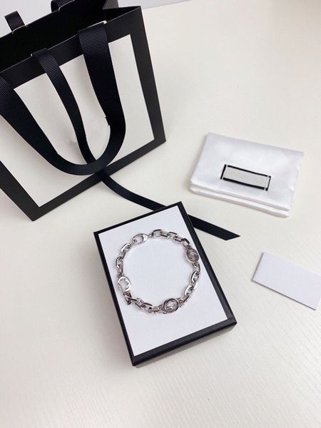 

charm bracelets gu designer jewellery Ancient Home 925 Silver double G single G interbuckle style retro bracelet or mens womens bijoux cjewelers
