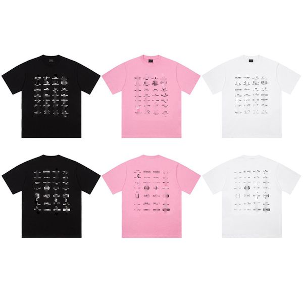 

designer t shirt summer short sleeve waves tee men women lovers luxury t-shirts fashion senior pure cotton europe big size xs, White;black