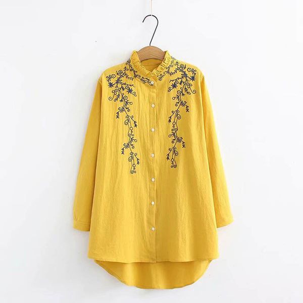 

women's plus size t-shirt 150kg plus size spring summer embroidered lotus leaf collar front short back long shirt bust 150cm 5xl 6xl 7x, Black