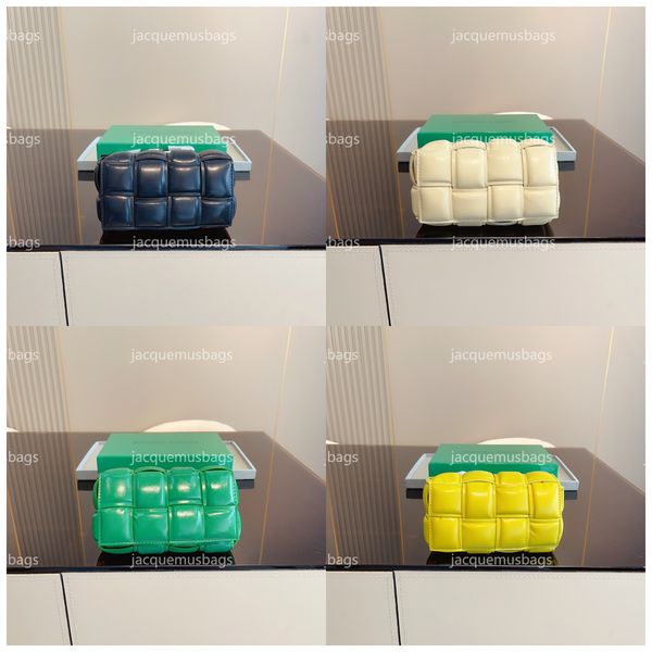 

padded cassette brick shoulder bag designer luxury bag oblique straddle bags venetas female cassette new small square bag with color size18-
