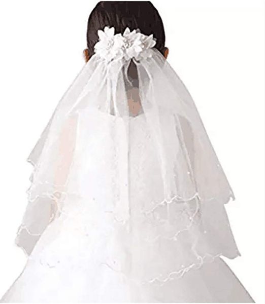 

wedding hair jewelry flower girls veils white with comb elbow short bridal veil accessories for bride marriage ts02 230224, Slivery;golden