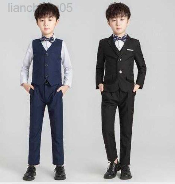 

clothing sets 2022 fashion wedding flower boys blazer suits baby clothes sets boys tuxedo partychildren clothing dress formal come 3-12y w02, White