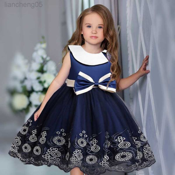 

girl's dresses formal wedding flower girls dress children clothes lace evening kids party princess dress for girl bridesmaid prom gown, Red;yellow