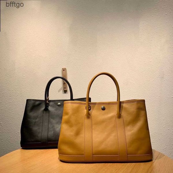 

herme designer garden party bags for women handmade vegetable tanned cowhide new 2023 women's bag one shoulder