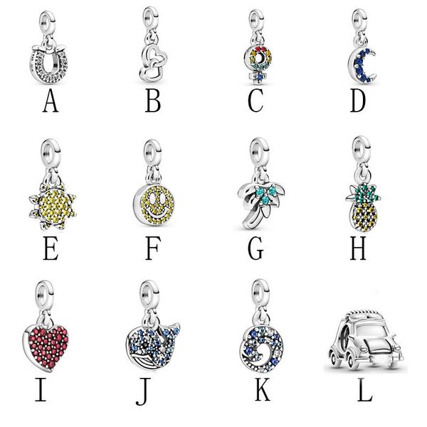

925 pounds silver new fashion charm series tie bracelet pendant accessories cute cactus summer sun pendant, Bronze;silver