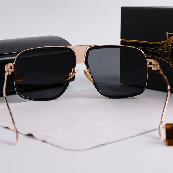 

vintage sunglasses square women's sun glasses fashion designer shades luxury golden frame uv mach one dita fyx have zhn2, White;black