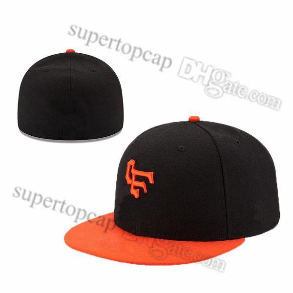 

men's baseball 2023 full closed caps summer gold letter bone men women brown color all 32 teams casual sport flat fitted hat, Blue;gray