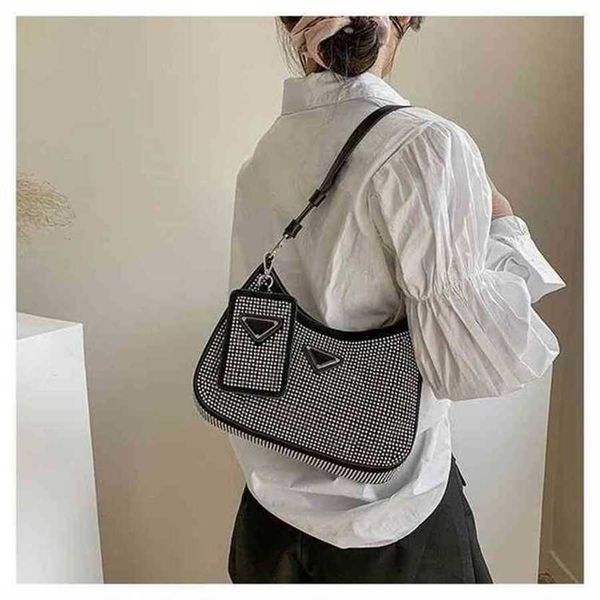 

30% off handbag 2023 new bag diamond female sequin underarm stick french simple