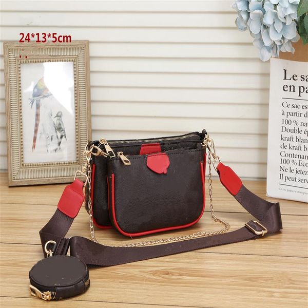 

wf women luxurys designer shoulder bags handbag totes womens crossbody bag genuine handbags purses lady tote 2pcs set wallet clas231b