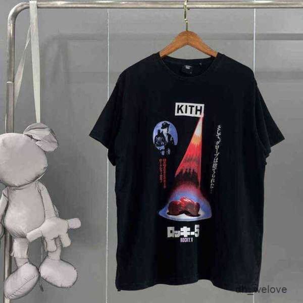 

kith rocky t shirt box wash do old tee film projection printing men women t-shirta7lk 1bh9, White;black