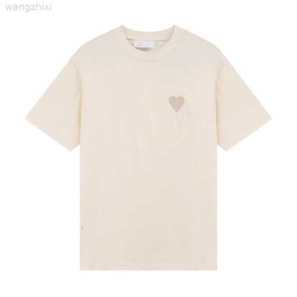 

2023new mens women designer of luxury amis t shirt fashion men s casual tshirt man clothing hzp, Black