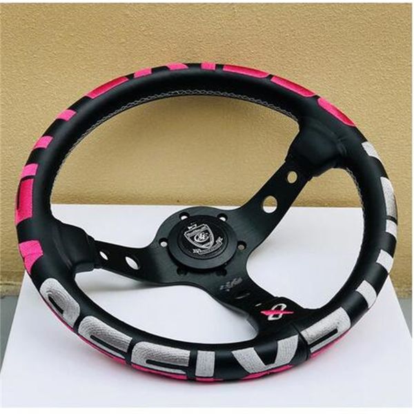 

univervertex jdm leather steering wheel - 1996 pink - 330mm