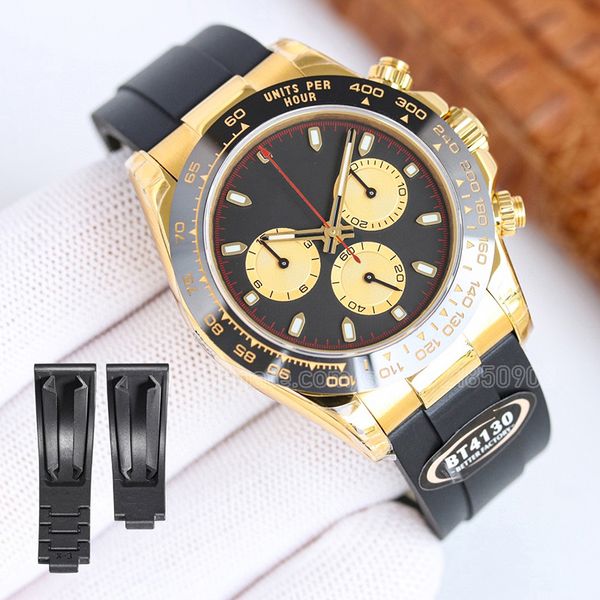 

gold beze automatic men watches 40mm rubber strap bt factory designer watch automatic mechanical core 41mm ceramic fashionable classic style, Slivery;golden