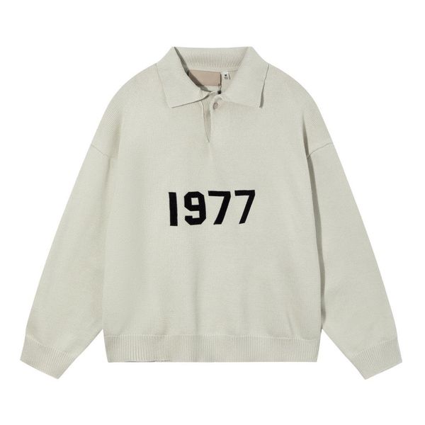 

men's plus tees & polos letter knitted sweater in autumn / winter 2022 knitting machine e custom detail crew neck cotton y0g9, Black;brown