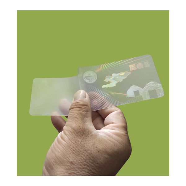 

id card size clear hologram laminating pouches oem custom holographic transparent seal laminated pouches