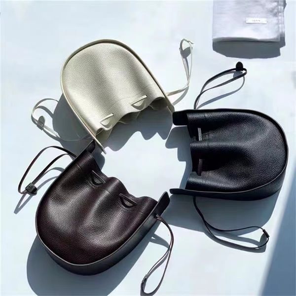 

evening bags style lcu drawstring single shoulder the bag oblique cross package row cowhide simple bucket bag 230223