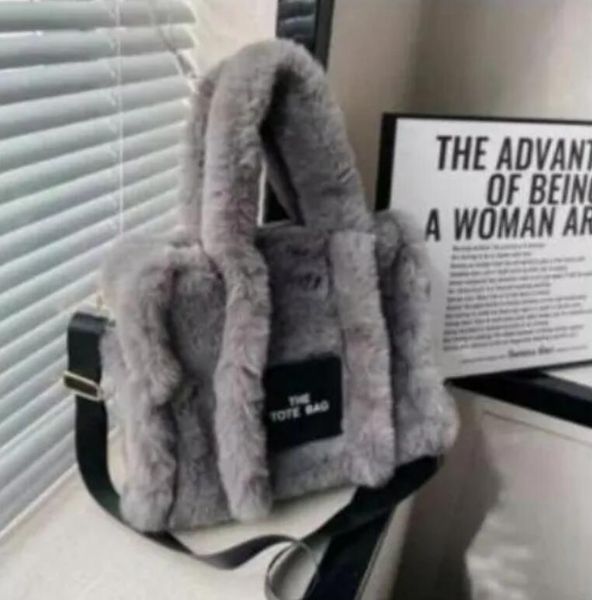 

new fashion the tote plush shopping bag fashion evening handheld messenger bag