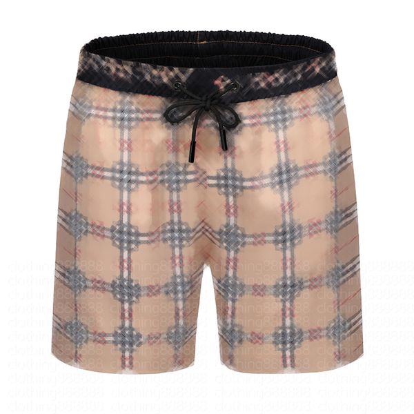 

2023 mens shorts mens shorts designer swim short plaid swimwear board beach pants man gym boxer shorts asian size m-3xl, White;black