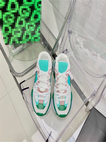 

women boots luxury shoes sneakers designer trainers genuine leather fabric suede runner winter fall sneaker calfskin mesh low size35-45, Black