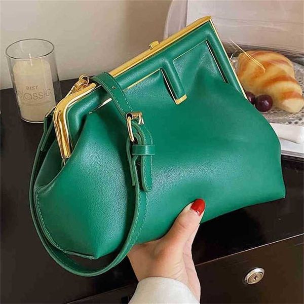 

handbag 2023 new bag clip buckle women's shell shoulder messenger