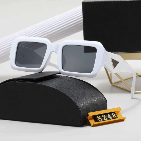 

designer classic sunglasses for women mens sun glasses triangle rectangular sunglass p womens luxurys fashion eyewear eyeglasses 2346t, White;black