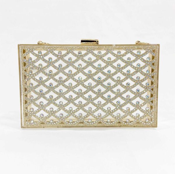 

2022 new diamond acrylic clutch bags wedding banquet bags dinner women wallets fashion chain bags 3 colors drop shipping 230224