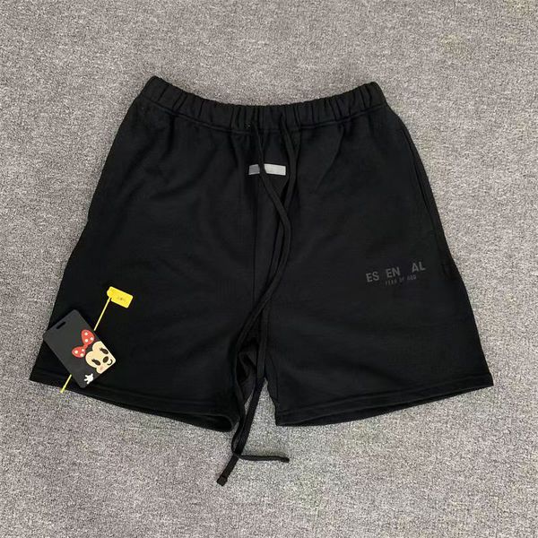 

men's shorts fog summer fashion streetwears designer clothing women's black cotton with drawstring eur size s-xl 3ess, White;black