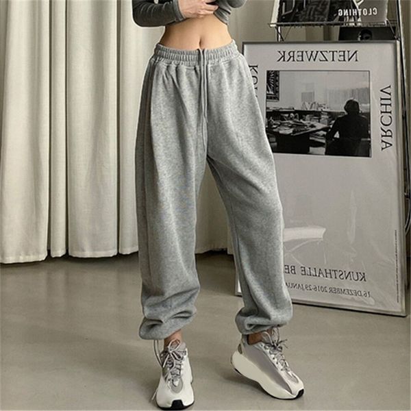 

women's pants capris women pants black jogging sweatpants women for pants baggy sports pants gray jogger high waist sweat casual female, Black;white