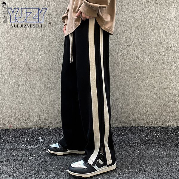 

mens pants autumn men casual wideleg pants korean version y2k streetwear hip hop men fashion trousers sweatpants harajuku pants men 230224, Black
