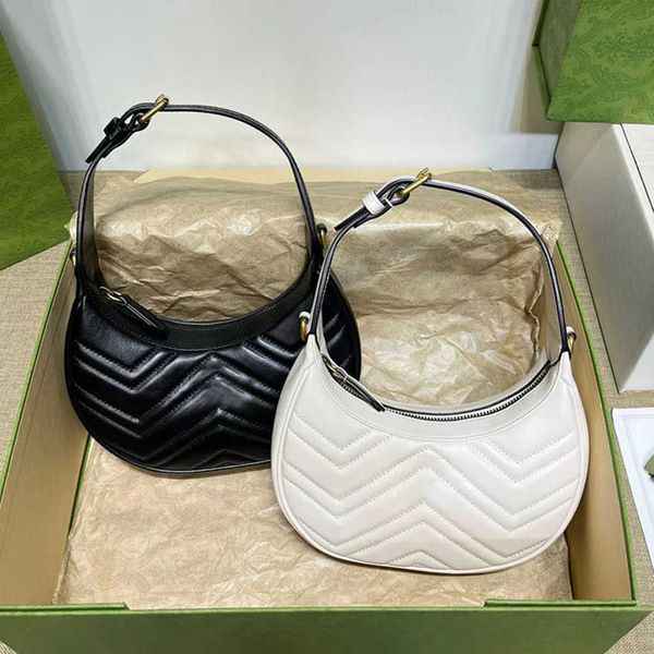 

luxury fashion bag grade i leather all copper hardware malmont half moon armpit with peas and beans 699514high